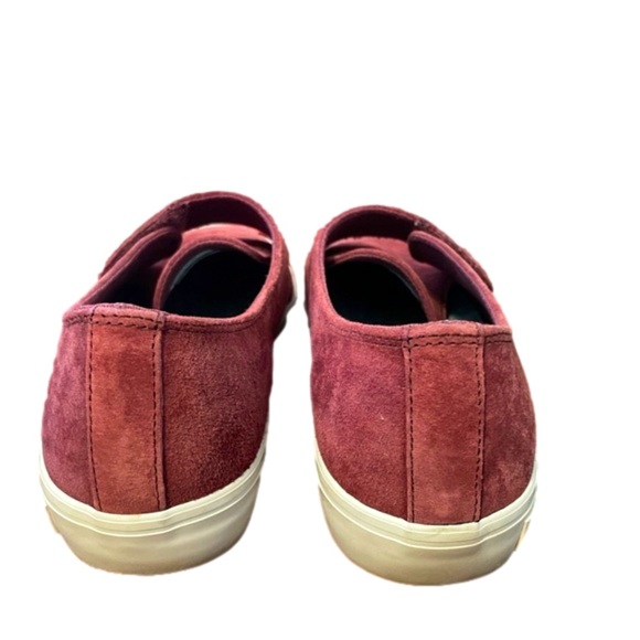 SeaVees Sneakers Women Size 8.5 Burgundy Suede Leather Casual Comfy Shoes - Picture 10 of 12